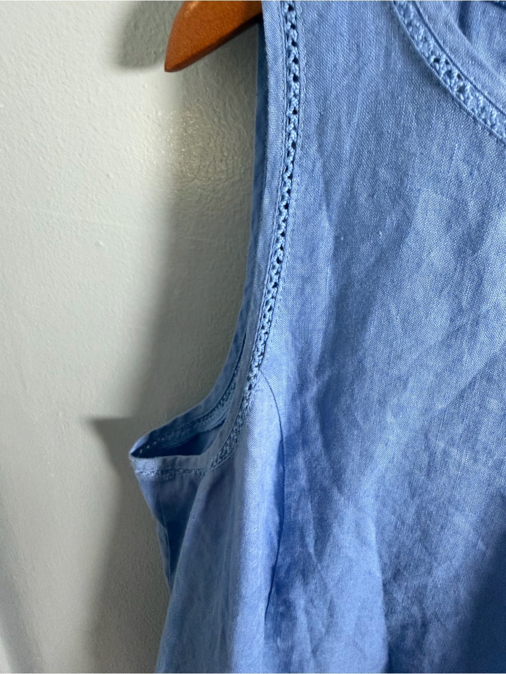 J. Jill Light Blue Linen Tank Top - Picture 5 of 9